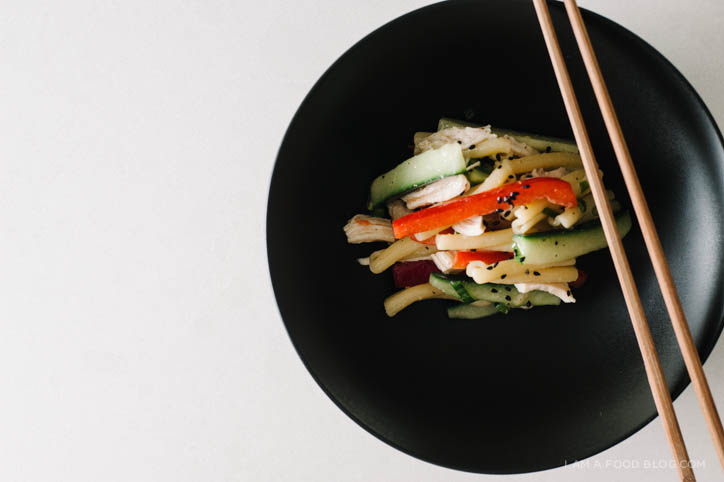 receta de ensalada de pasta con miso - www.iamafoodblog.com