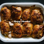 muslos de pollo con miel y mostaza - www.iamafoodblog.com