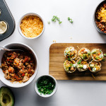 receta de taza de tortilla de pollo con pollo - www.iamafoodblog.com