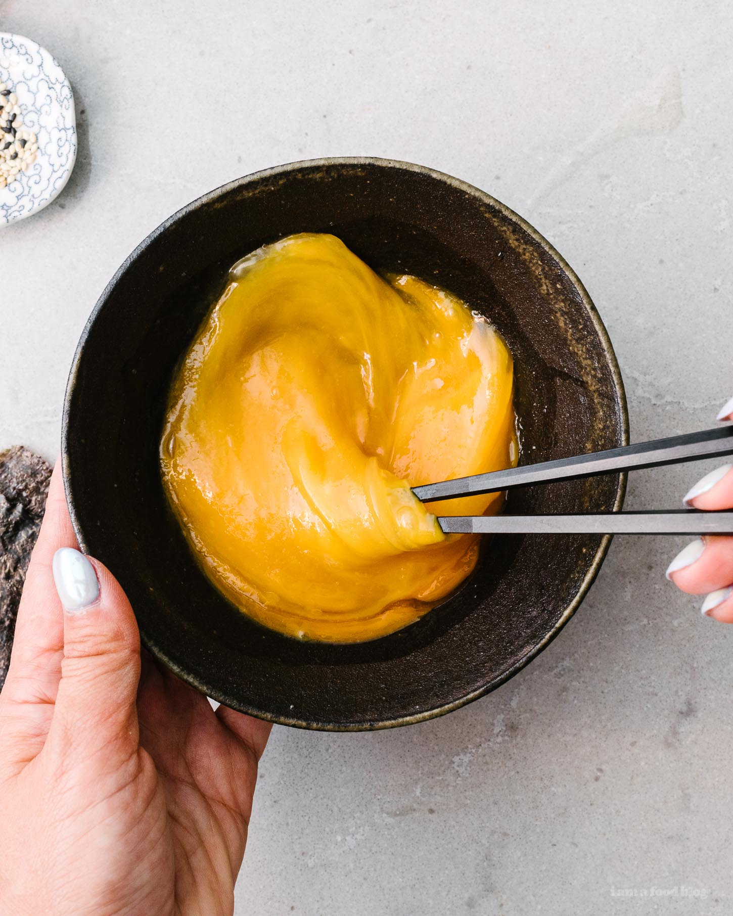 Receta de tazón de arroz revuelto suave Tamago