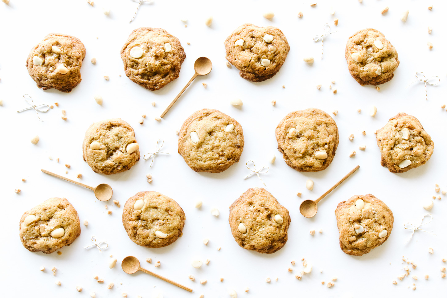 Galletas de caramelo de macadamia